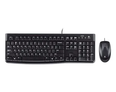 фото Набор клавиатура+мышь проводные Logitech Desktop 
MK120, USB, Black