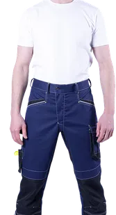 фото Брюки КОРПОРАЦИЯ летние, синий-черный