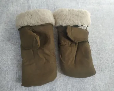фото Рукавицы зимние из овчины. Натуральный мех.