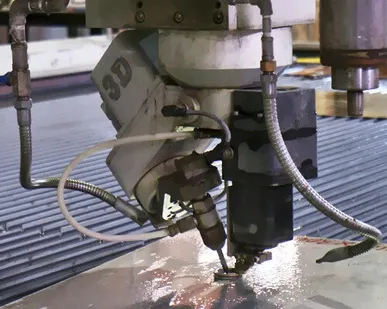 фото Гидроабразивная резка алюминия