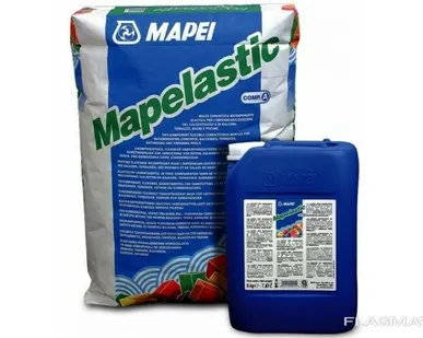 фото Двухкомпонентная гидроизоляция Мапей MAPEI Mapelastic, 32 кг