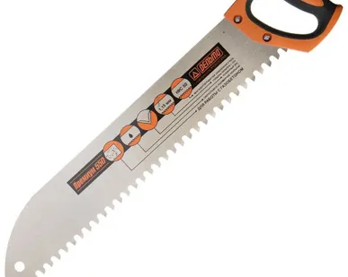 фото Ножовка/Пила по газо- и пенобетону 550мм шаг 16мм, закругленная Премиум Дельта 10110