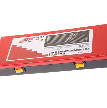 Фото №2 Набор ключей комбинированных 6-24мм 17 предметов в кейсе JTC