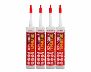 фото Герметик акриловый Admiral белый 280 мл
