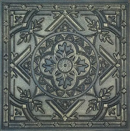 Фото №0 Чугунная плитка "Кватрофоил"