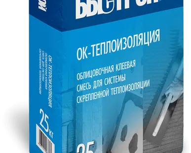 фото БЫСТРОЙ Штукатурно-клеевая смесь для теплоизоляции зданий ОК-теплоизоляция,