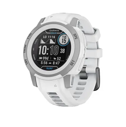 Фото №0 Часы Garmin Instinct 2s Solar Surf белый с серебристым безелем