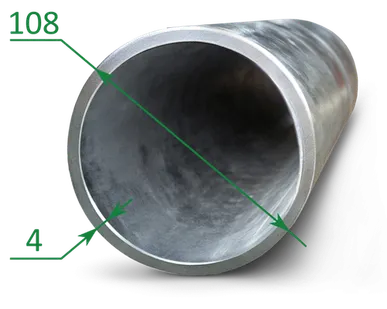 фото Труба оцинкованная эсв 108x4