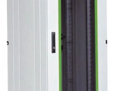 фото LN05-18U66-G (черный) Шкаф сетевой 19", стеклянная передняя дверь