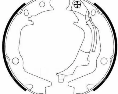 фото Parts mall Колодки стояночного тормоза Sonata EF/Soul ор 5835038A30 PMC PLA039