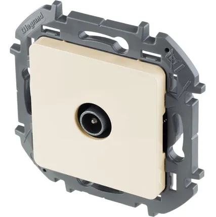 Фото №2 Механизм розетки оконечная TV Inspiria 10дБ 5-862мГц сл. кость Leg 673871