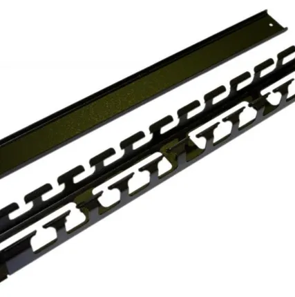 Фото №0 Организатор CM-1U-ML-COV кабельный с метал. кольцами и крышкой 19дюйм 1U Hyperline 16489
