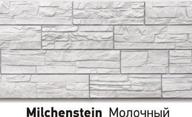 фото Фасадная панель Stein Молочный Дёке