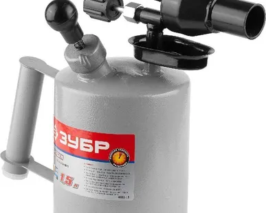 фото Лампа паяльная ВУЛКАН ВК-15, стальная, 1,5 л 40652-1.5 ЗУБР