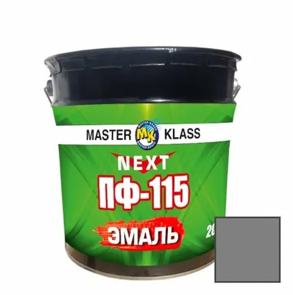 Фото №0 Эмаль универсальная Мастер-Класс ПФ-115 серая 0,9 кг
