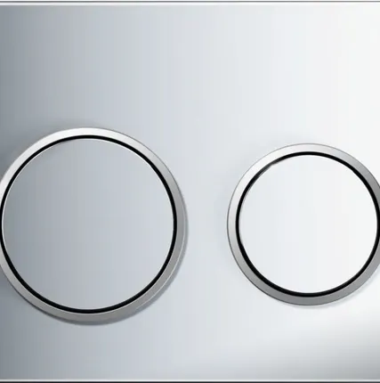 Фото №0 Смывная клавиша Geberit Omega20 глянцевый хром/матовый хром/глянццевый хром