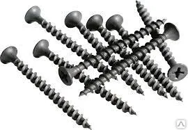 Фото №0 Саморез черный гипс/дерево 3,5х41
