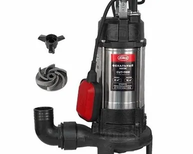 фото Насос дренажный с реж. ножом CUT-1100 нерж. (1100Вт., 35мм.) JEMIX