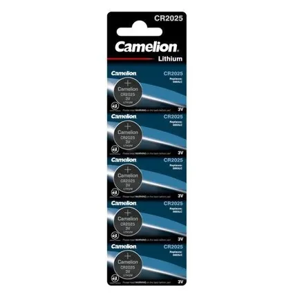 Фото №0 Элемент питания литиевый CR CR2025 BL-5 (блист.5шт) Camelion 1594