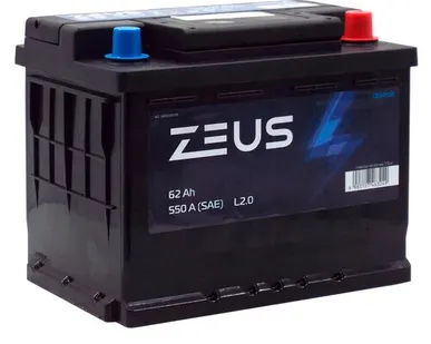 фото Аккумулятор ZEUS 62 Ач о.п.
