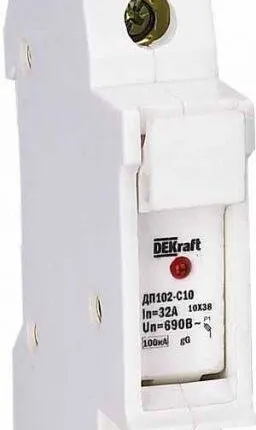 Фото №0 Держатель предохранителей ДП102-С10-1Р SchE 21383DEK