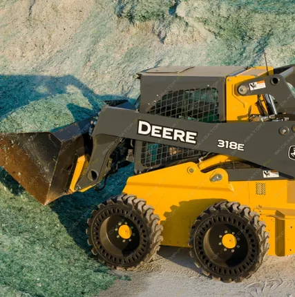 Фото №0 Аренда мини-погрузчика John Deere 318D, Санкт-Петербург
