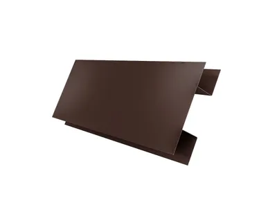 фото Планка H-образная БХ new 0,5 Rooftop Matte RAL 8017 шоколад