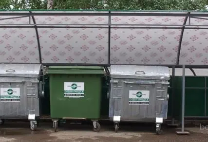 Фото №0 Навесы для мусорных контейнеров. Площадок. Баков..