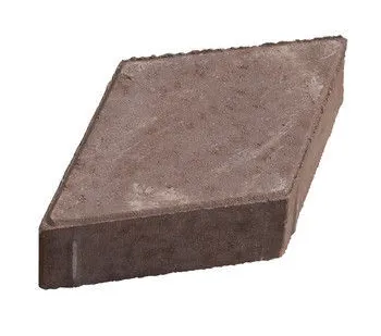 фото Брусчатка Ромб кирпичная на белом цементе (330х185х70мм)