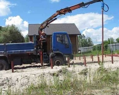 фото Бурение под сваи