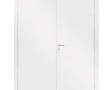 фото Дверь полотно ответное М7х21 645х2050мм с притвором, с фурнитурой, крашенное Белое Олови