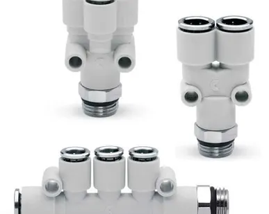 фото Коллекторы Camozzi с быстроразъёмными соединениями