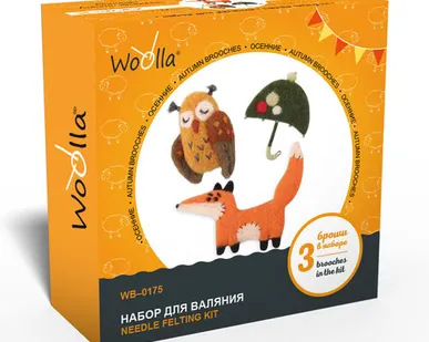 фото "Woolla" WB-0175 "Осенние" набор для валяния .