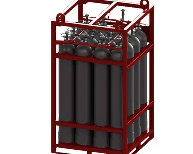 фото Моноблок газовый на 16 баллонов МБ-16-40-200 для газовой смеси