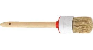 фото Кисть круглая, натуральная светлая щетина №4 (25мм) Т4Р