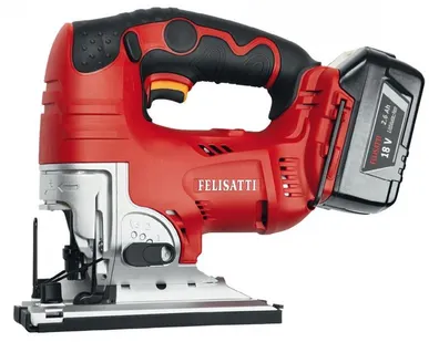 фото Лобзик акк. Felisatti JS100/18L, (Li-lon, 1800Вт, 100мм, 2.6Ач, 2акб, кейс)