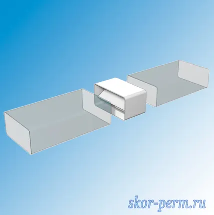 Фото №1 Соединитель 60х204 с обратным клапаном ПВХ, ERA