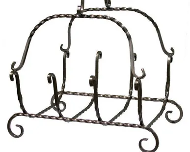 фото Дровница кованная большая