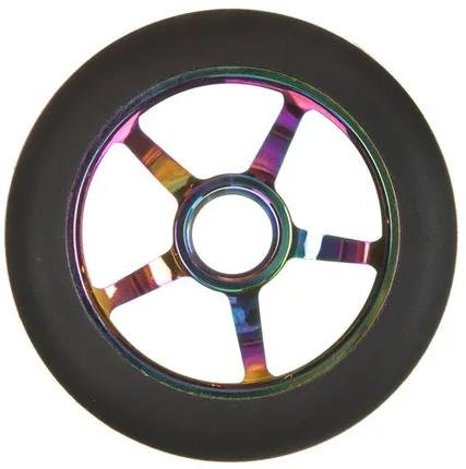 Фото №0 Колесо PU 110mm для трюковых самокатов с алюминиевым ободом (Колесо PU 110mm для трюковых самокатов с алюминиевым ободом 1 шт, неохром)