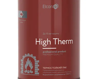 фото Лак Elcon High Therm термостойкий до 250°С б/цв 0,7 кг
