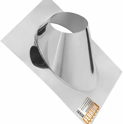 Фото №0 Крышная разделка угловая (430/0,5) Ф160 Феррум