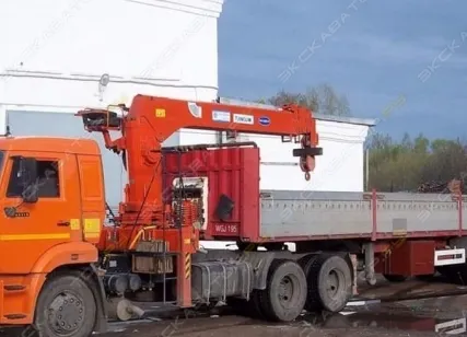 Фото №0 Аренда крана-манипулятора (КМУ) KANGLIM 12m, Москва