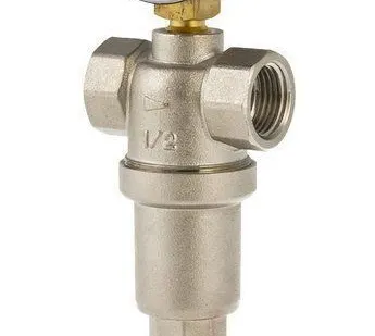 фото Фильтр самоочищающийся со сливом и манометром 1000 мкм 3/4"(20), Valtec VT.