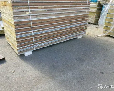 фото Сэндвич-панель ппу 80 мм 2,55 м