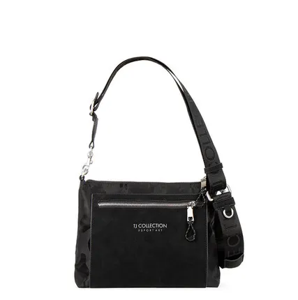Фото №0 Комбинированная сумка-кроссбоди в стиле унисекс TJ COLLECTION YH 8211224 BLZ