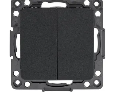 фото Механизм выключателя 2-кл. Стокгольм 10А черн. PROxima EKF EZV10-023-10