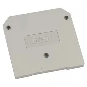 фото Заглушка для зажима на DIN-рейку 4-6мм2 35-50А серый IEK