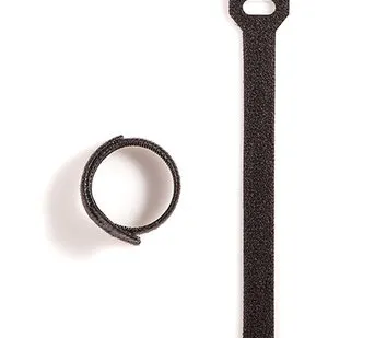 фото Хомуты-липучки 230x13мм (упак: 10 шт / 1 цвет / черный)