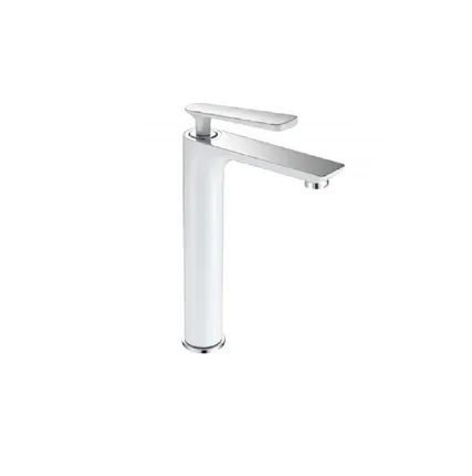 Фото №0 Смеситель для раковины FRAP F1052-56, цвет: хром/белый