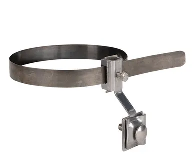 фото EKF Держатель для труб универсальный D=(0-200) мм CZ полоса нерж. cталь EKF